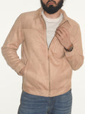 Light Beige Suede Jacket