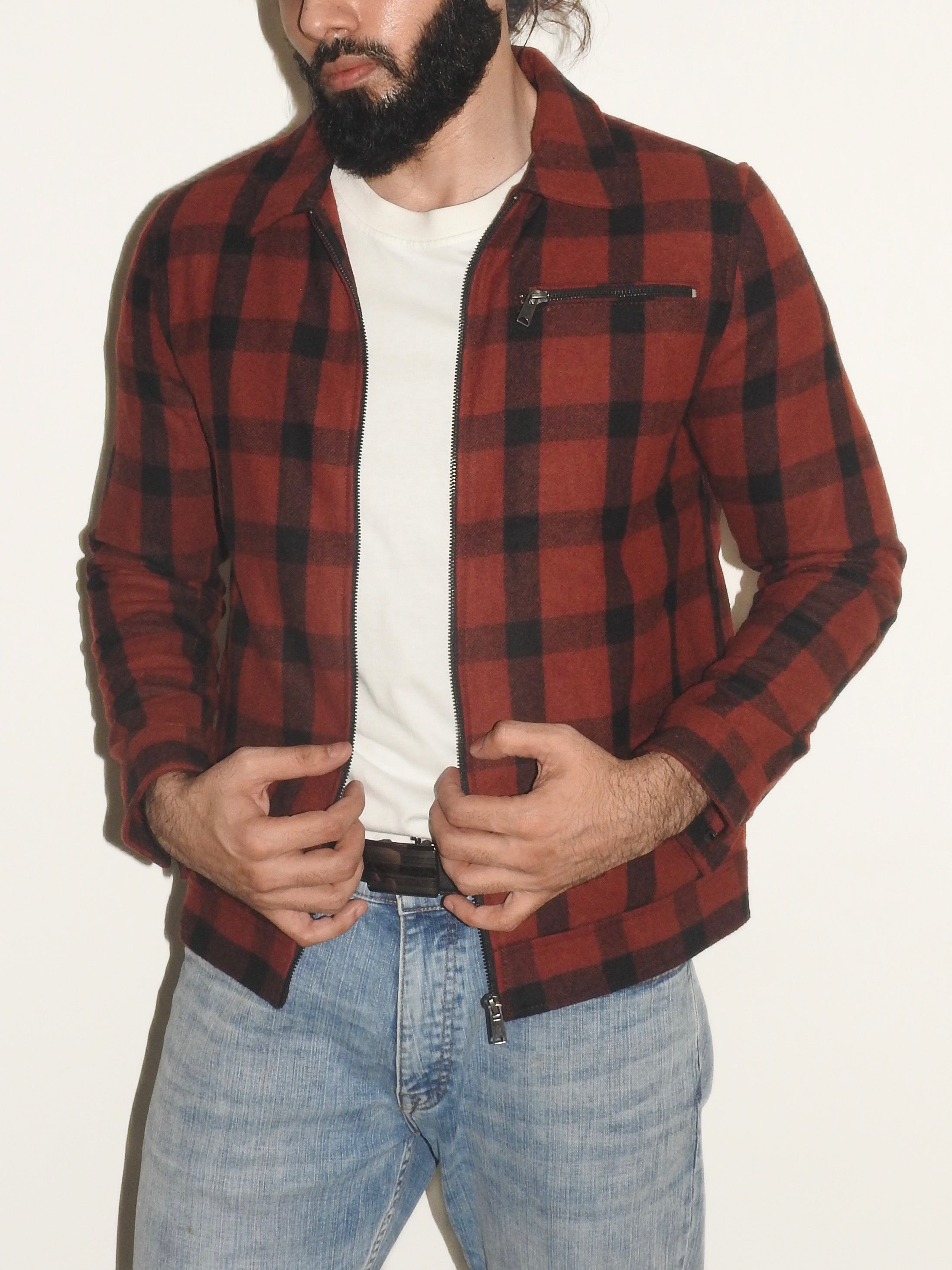 Red & Black Checkered Jacket