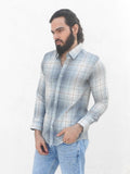 Sky Blue Checkered Shirt