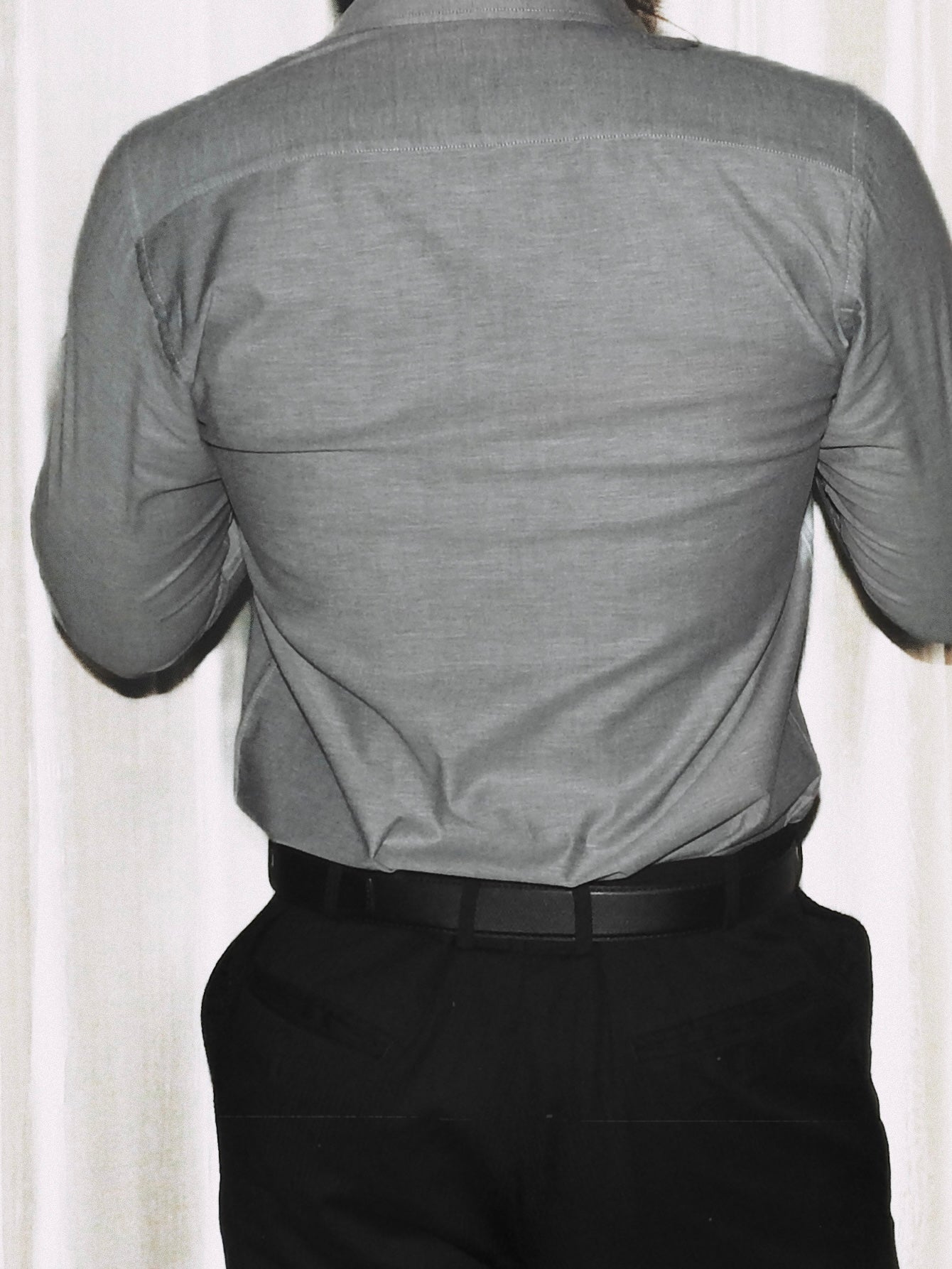 Steel Grey Oxford Weave Shirt