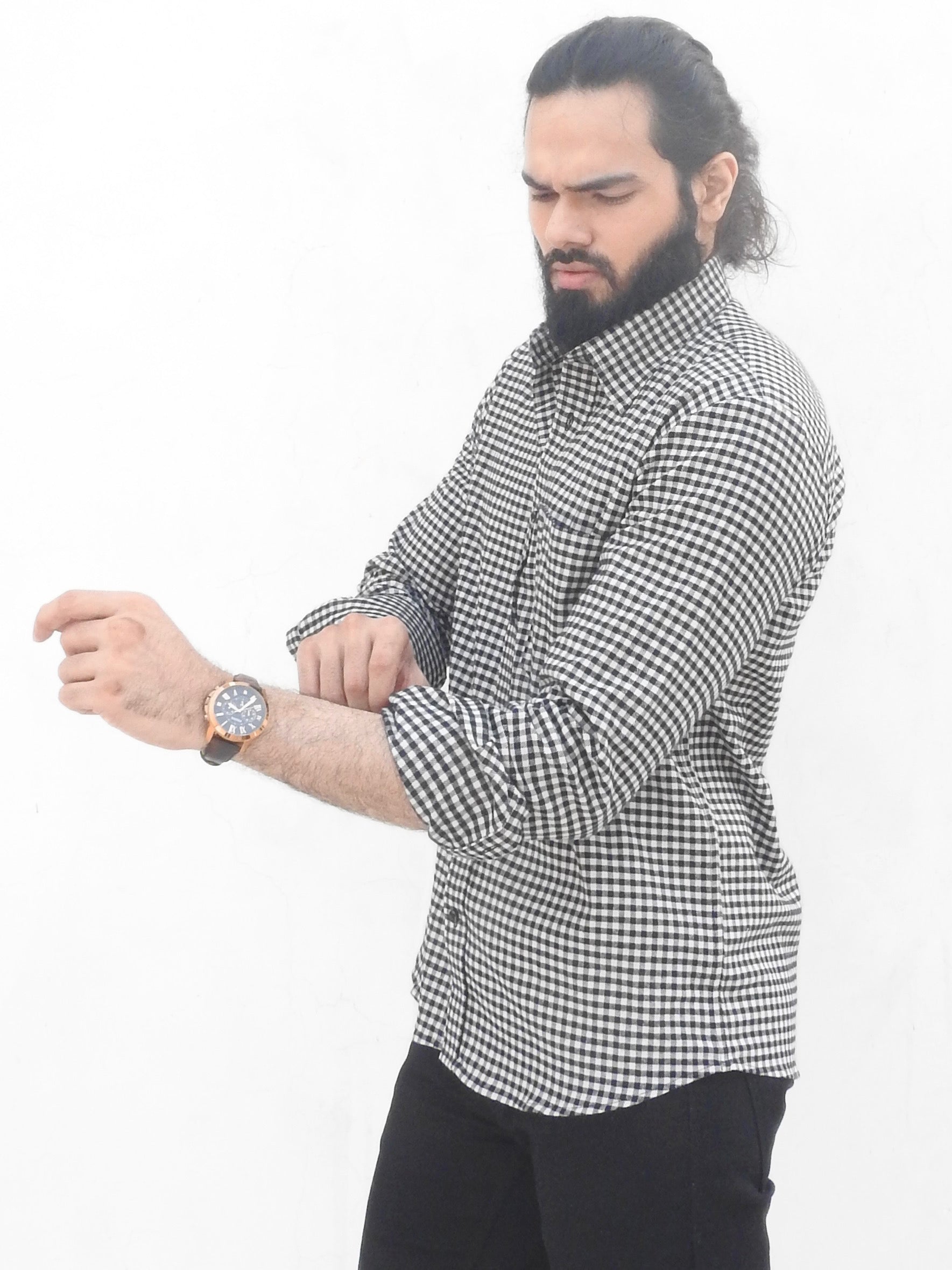 Heavyweight Flannel Mini Check Shirt