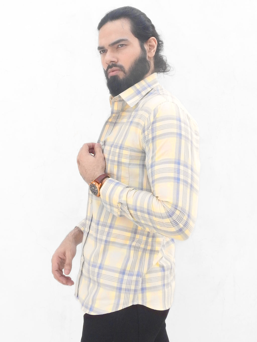 Pastel Tone Corduroy Check Shirt