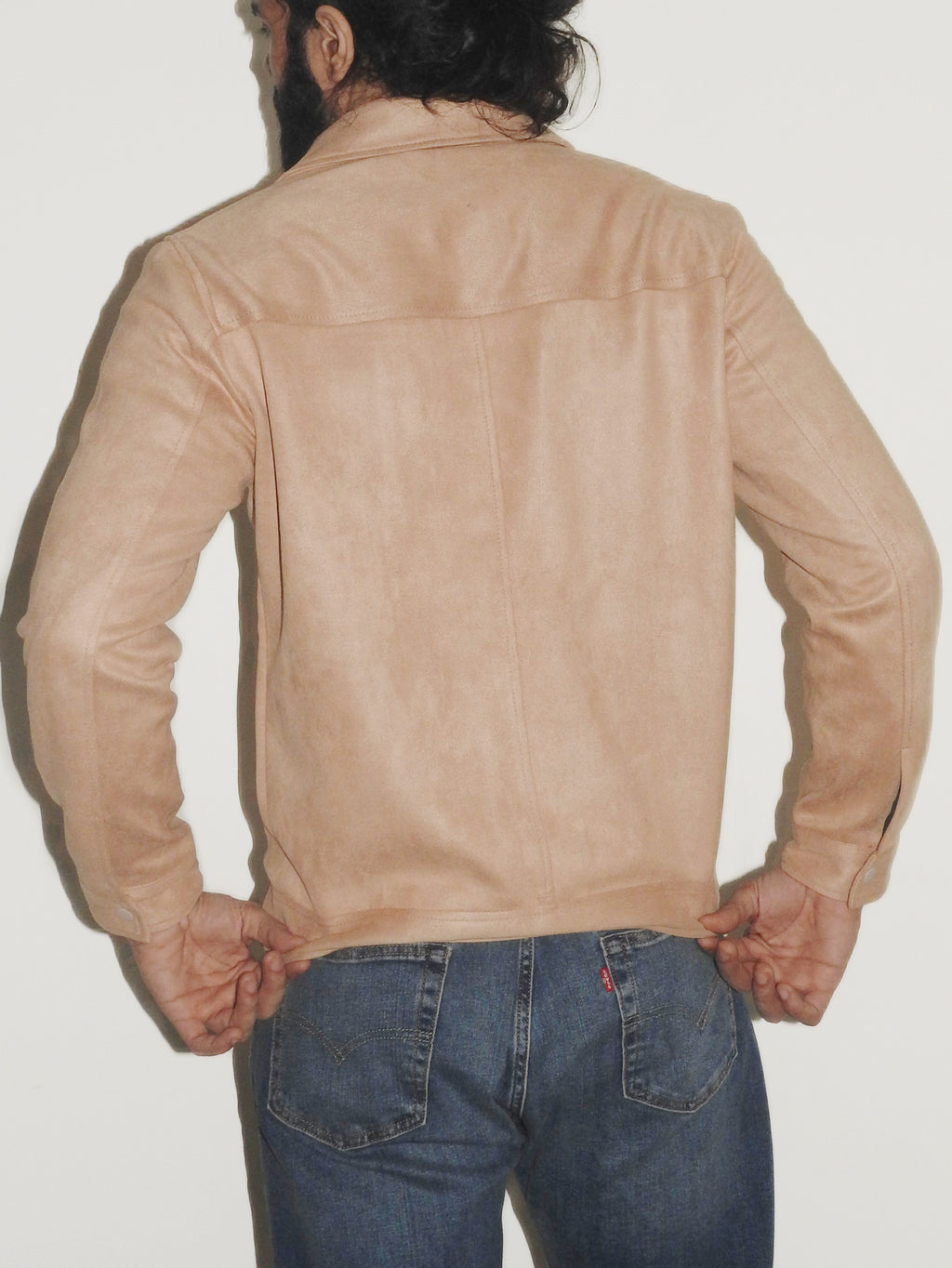 Light Beige Suede Jacket