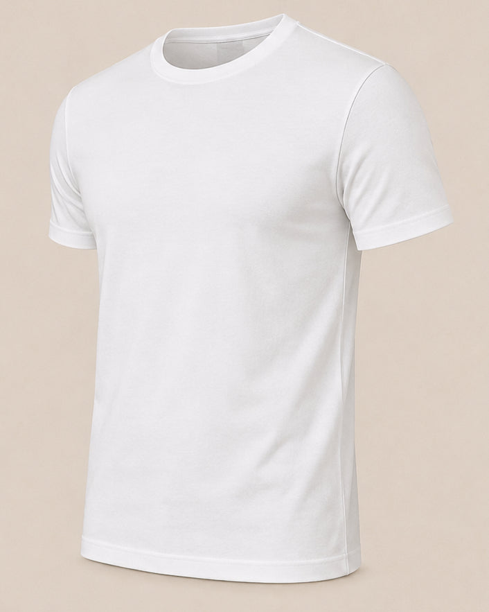 Classic Slim Fit Off-White T-Shirt
