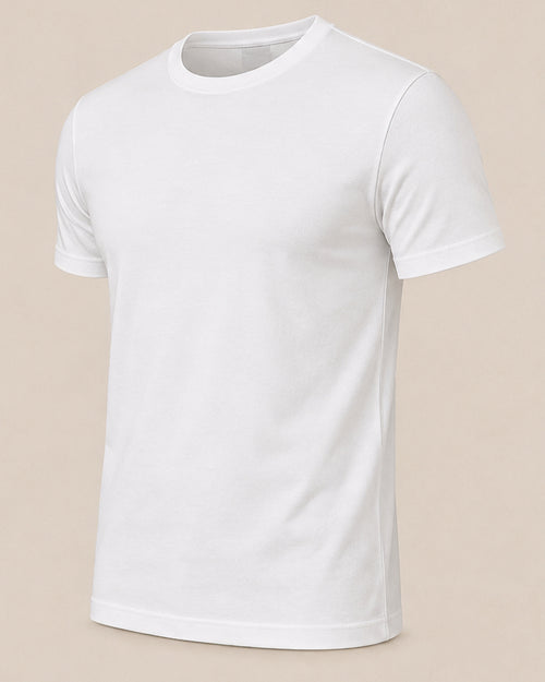 Classic Slim Fit Off-White T-Shirt