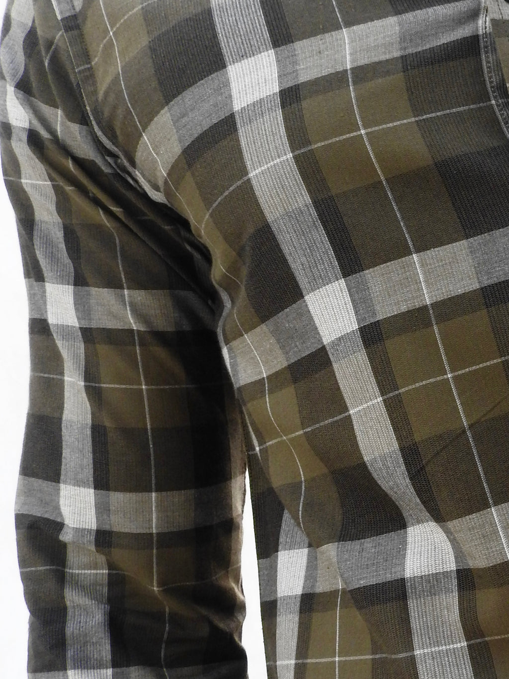 Green Corduroy Check Shirt