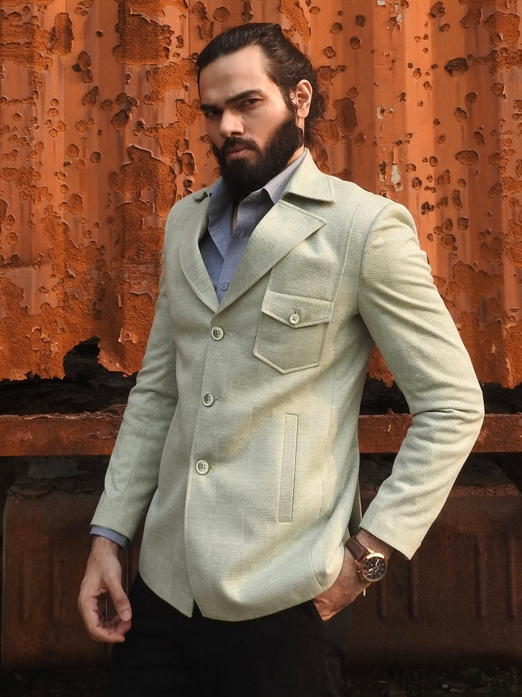 Pistachio Green Vintage Blazer