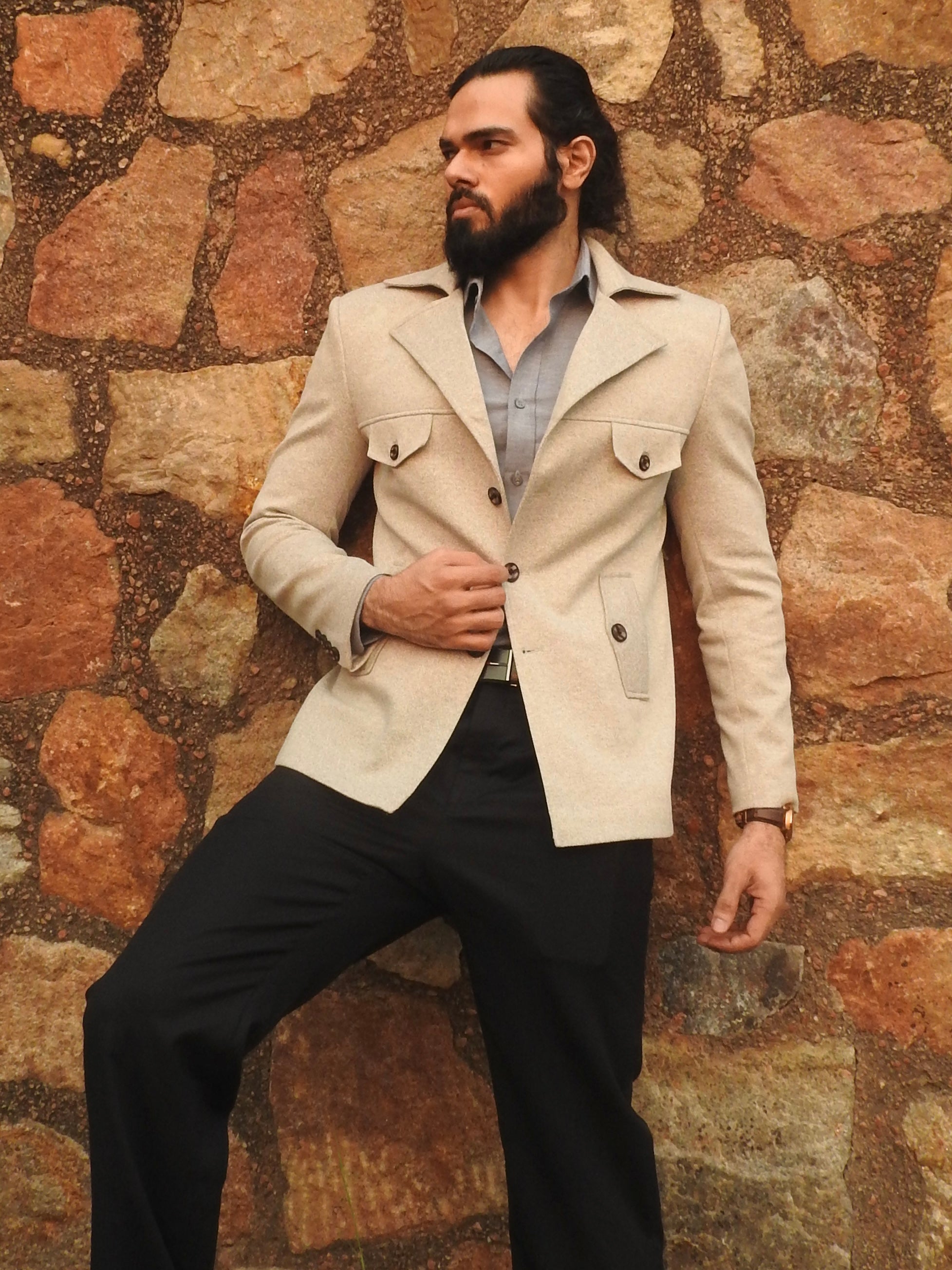 Light Greige Vintage Blazer