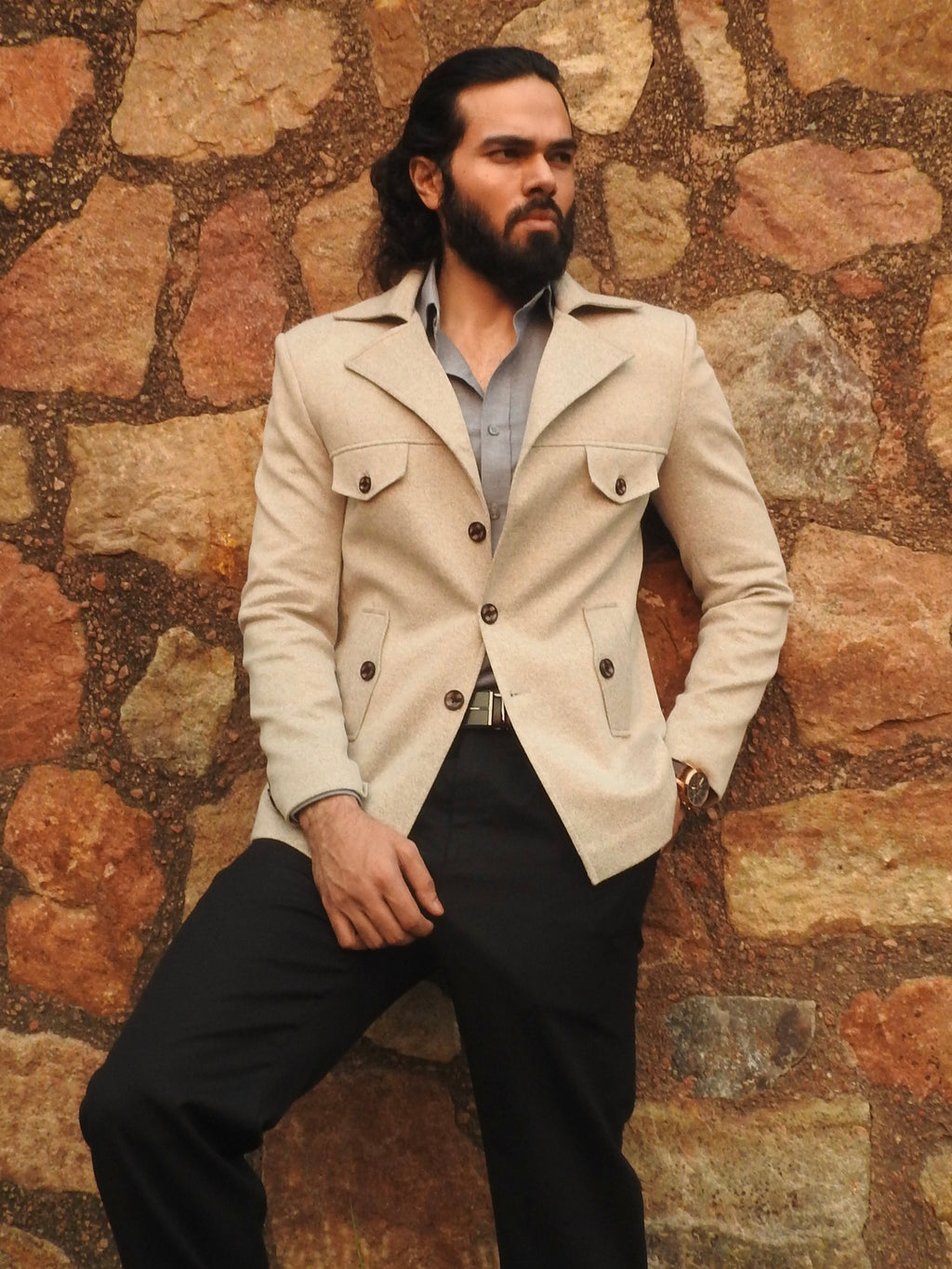 Light Greige Vintage Blazer