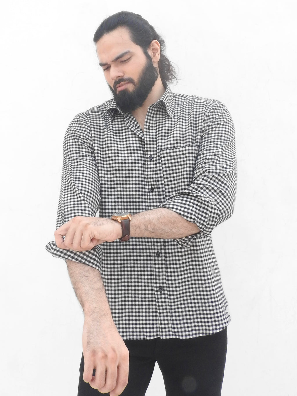 Heavyweight Flannel Mini Check Shirt