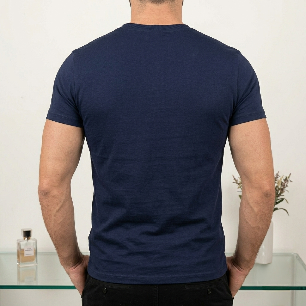 Classic Slim Fit Navy T-Shirt