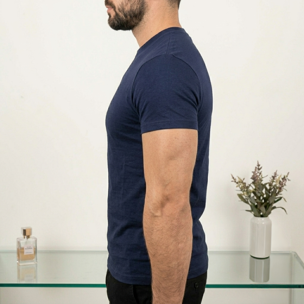 Classic Slim Fit Navy T-Shirt