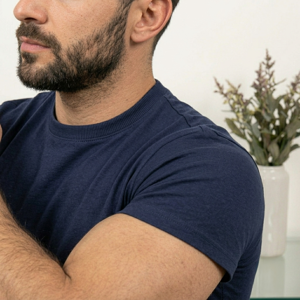 Classic Slim Fit Navy T-Shirt