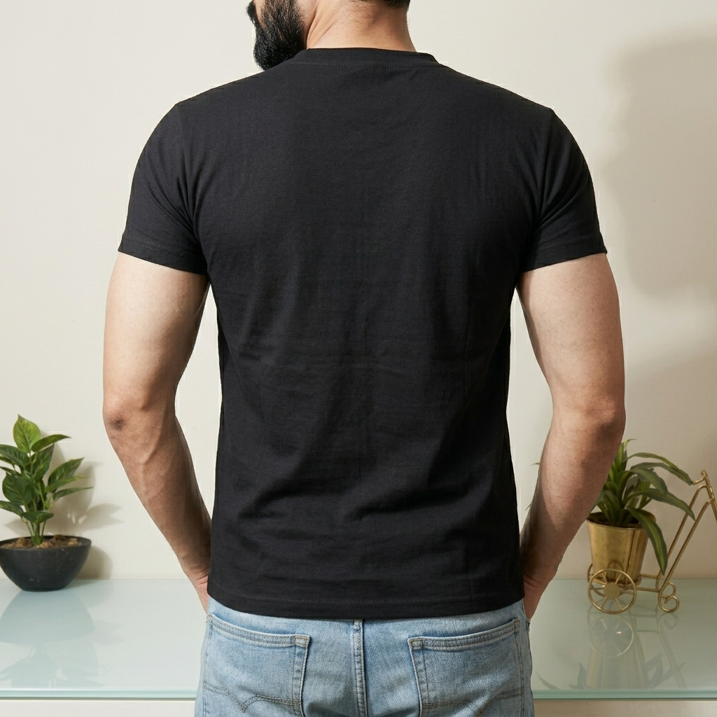 Classic Slim Fit Black T-Shirt